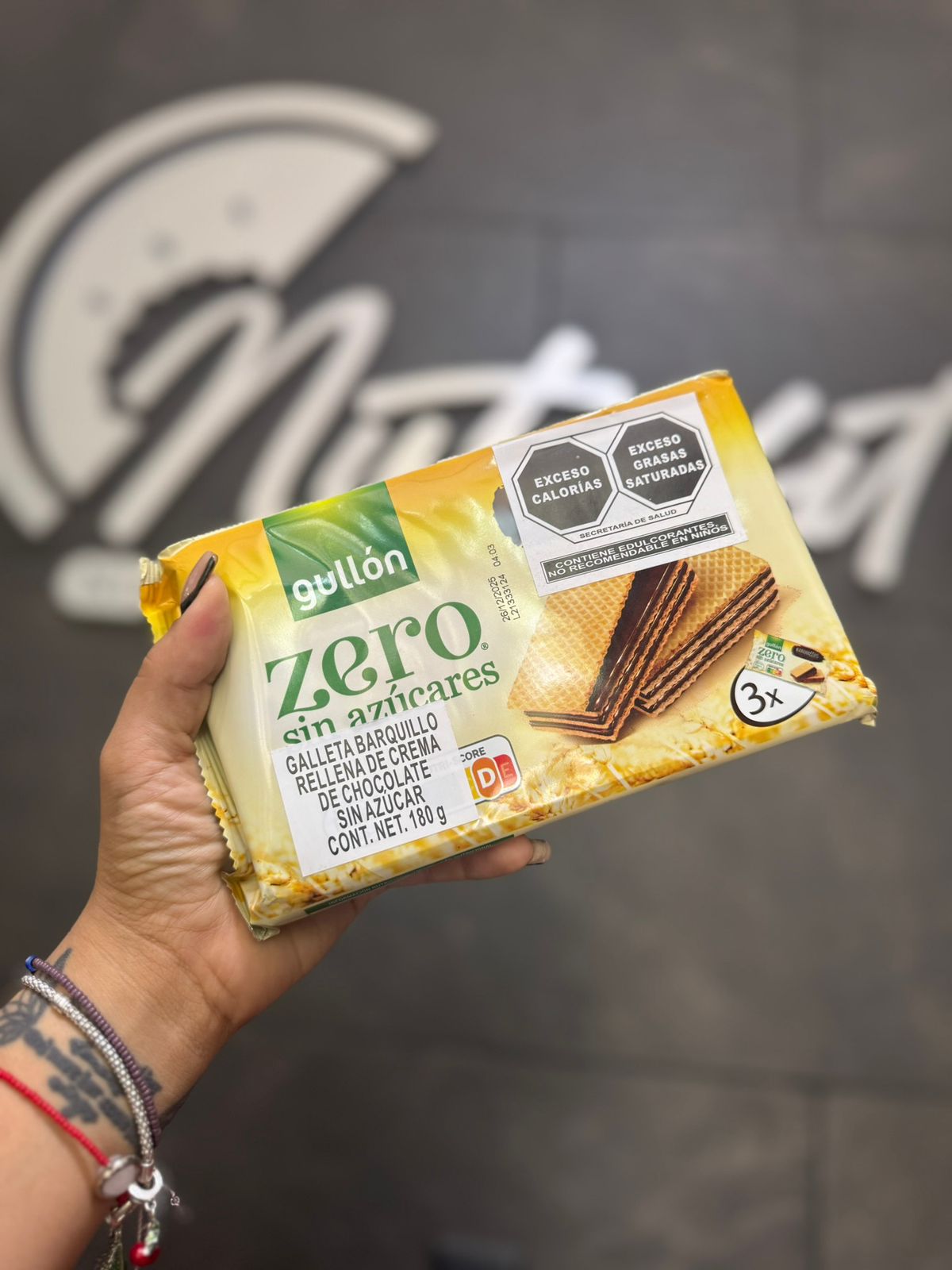 Galletas Zero de Barquillo con Crema de Chocolate Sin Azúcar